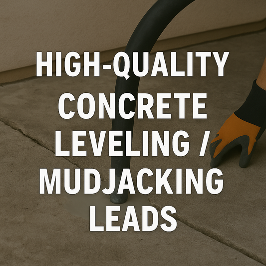 Affordable Concrete Leveling / Mudjacking Leads That Actually Convert (Complete Lead Funnel)